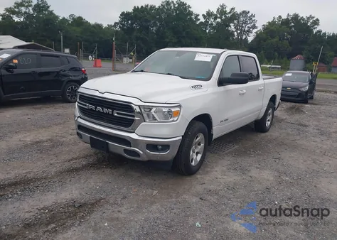 2021 Ram 1500 Big Horn 4X2 5'7 Box from USA, damaged, VIN 1C6RREFG4MN689457